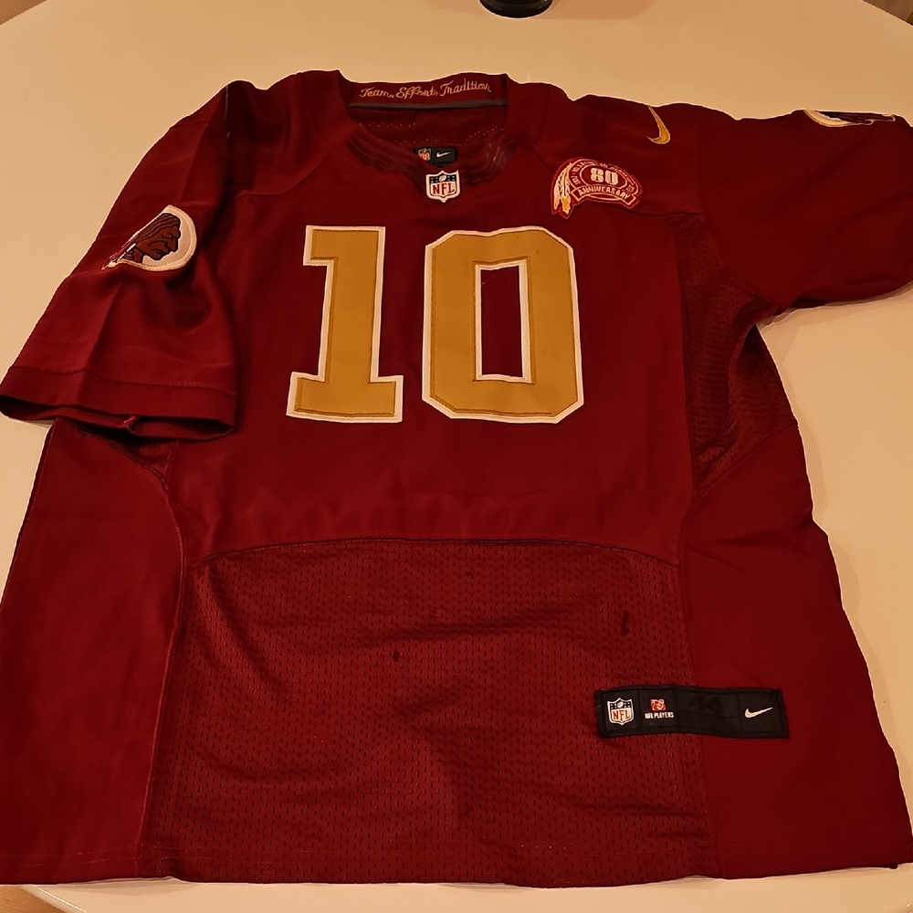 Washington Redskins RG3 On Field Size 44 Nike Maroon and Gold Team Jersey